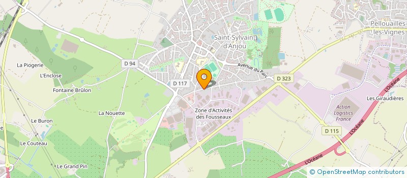localisation de l'entreprise LUEUR DOREE  VERRIERES-EN-ANJOU