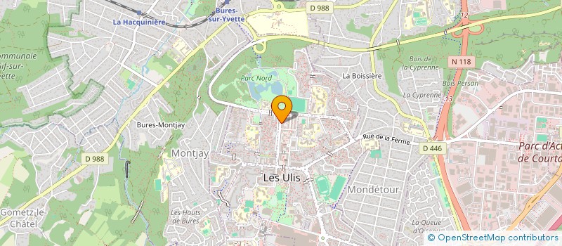 localisation de l'entreprise LUEUR ESPOIR MARAUDE  LES ULIS
