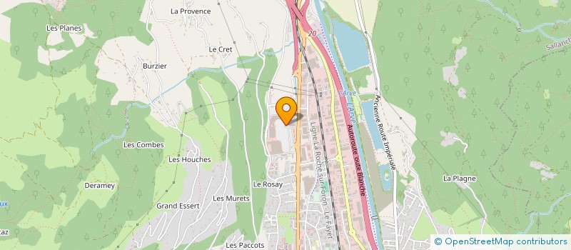 localisation de l'entreprise LUEZ XO à SALLANCHES