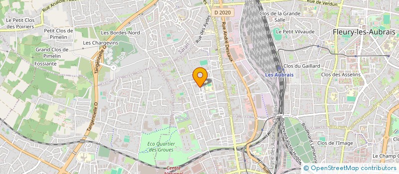 localisation de l'entreprise LUF TRANSPORT à ORLEANS