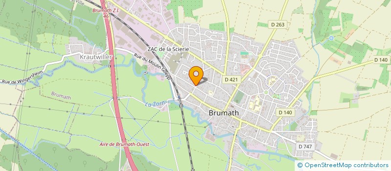 localisation de l'entreprise LUFAFE  BRUMATH