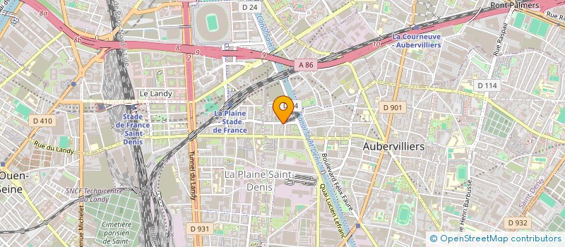 localisation de l'entreprise LUFIIA  AUBERVILLIERS