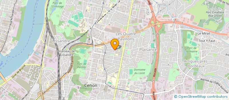 localisation de l'entreprise LUFINI à CENON