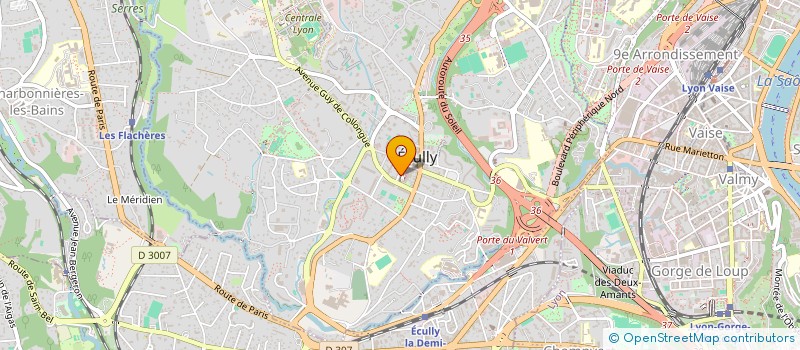 localisation de l'entreprise LUG  ECULLY