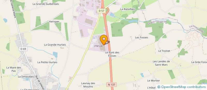 localisation de l'entreprise LUG  GRAND-FOUGERAY