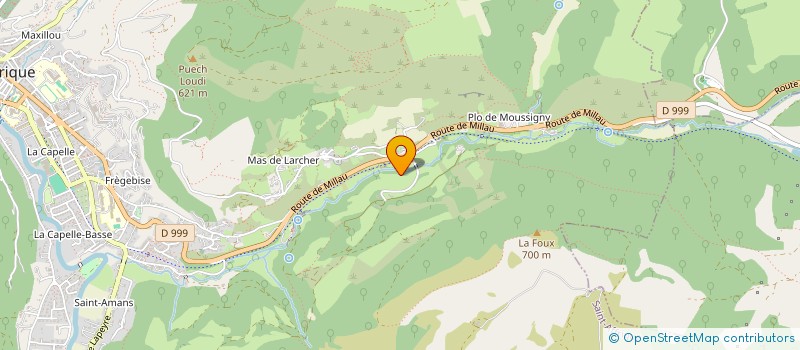 localisation de l'entreprise LUGA HOLDING  ST-AFFRIQUE