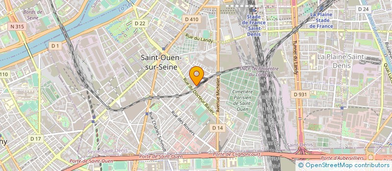 localisation de l'entreprise LUGA MEDIA à SAINT-OUEN-SUR-SEINE