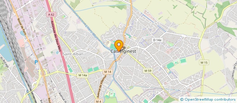 localisation de l'entreprise LUGAGNAC  CASTELGINEST