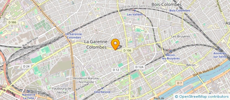 localisation de l'entreprise LUGAN VAILLANT ET CIE  LA GARENNE-COLOMBES