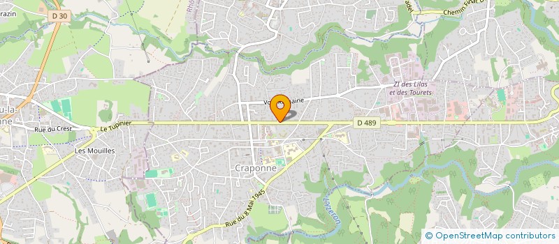 localisation de l'entreprise LUGDUNUM  CRAPONNE