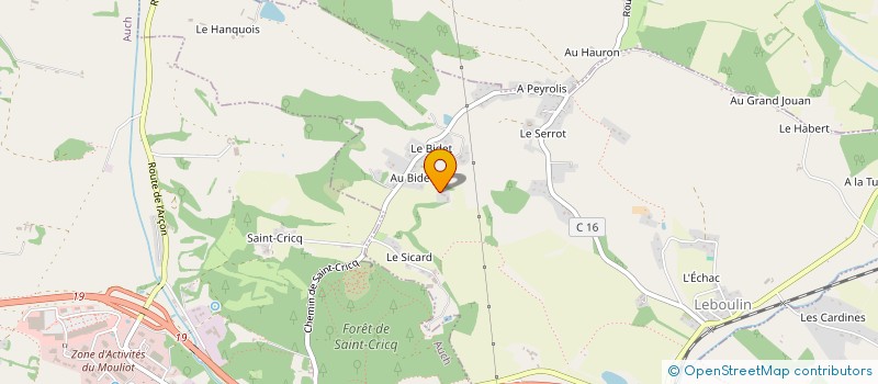 localisation de l'entreprise LUGE  LEBOULIN