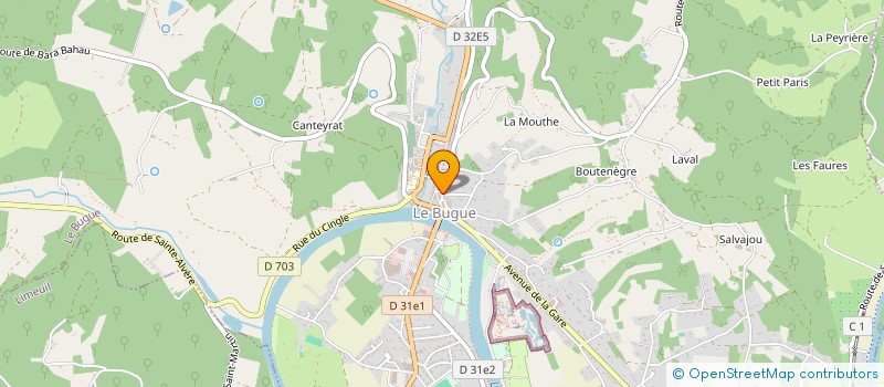 localisation de l'entreprise LUGH  LE BUGUE