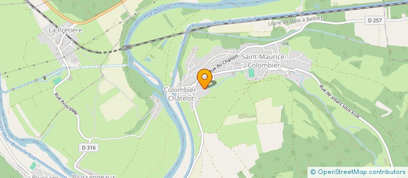 localisation de l'entreprise LUGH CONSEILS ET INGENIERIES  SAINT MAURICE COLOMBIER