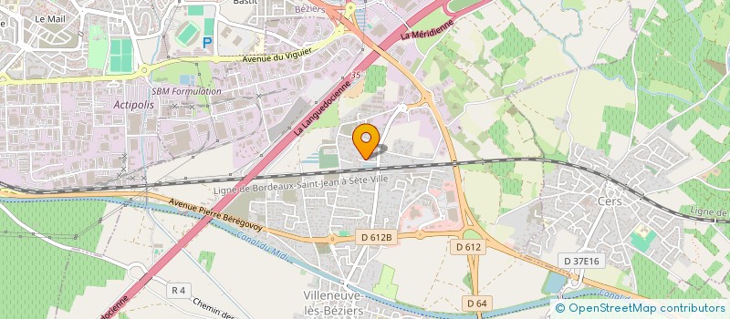 localisation de l'entreprise LUGIA  VILLENEUVE-LES-BEZIERS