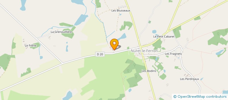 localisation de l'entreprise LUGNOT ENERGIE à NURET-LE-FERRON