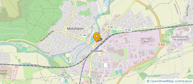 localisation de l'entreprise LUGTOGO à MOLSHEIM