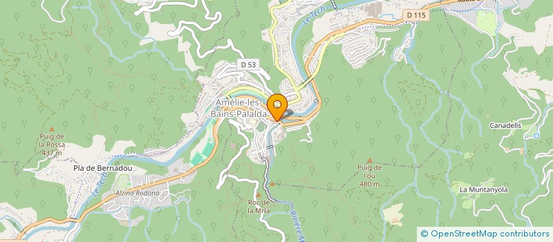 localisation de l'entreprise LUGUIGEM  AMELIE-LES-BAINS-PALALDA