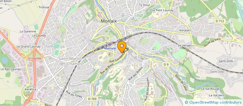 localisation de l'entreprise LUHNA RECORDZ à MORLAIX