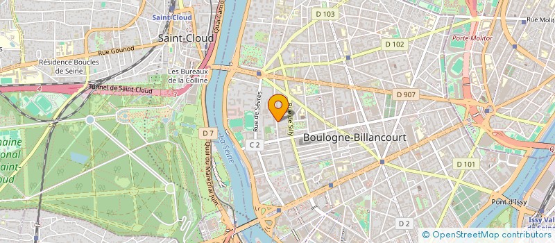 localisation de l'entreprise LUI INVESTIE à BOULOGNE-BILLANCOURT
