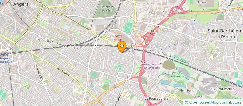 localisation de l'entreprise LUIGI A DIFFUSION à ANGERS