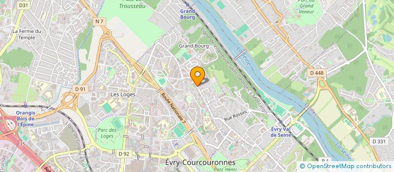 localisation de l'entreprise LUIROLLS METAL  EVRY-COURCOURONNES