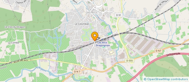 localisation de l'entreprise LUIS MOREIRA PAVAGE  LES ARCS