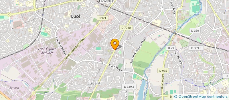 localisation de l'entreprise LUISANT A.C TENNIS DE TABLE à LUISANT