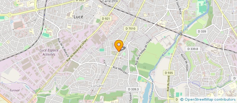 localisation de l'entreprise LUISANT BMX CLUB à LUISANT