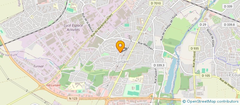 localisation de l'entreprise LUISANT-TELETHON à LUISANT