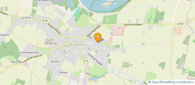 localisation de l'entreprise LUJERAN à SANDILLON