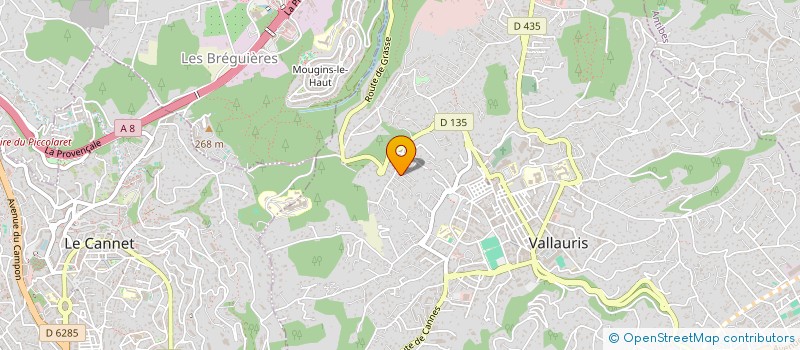 localisation de l'entreprise LUJIE à VALLAURIS