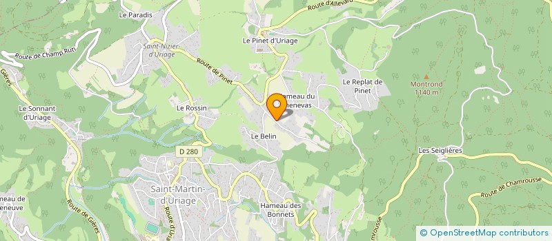 localisation de l'entreprise LUJIMAX & FAM à SAINT-MARTIN-D'URIAGE