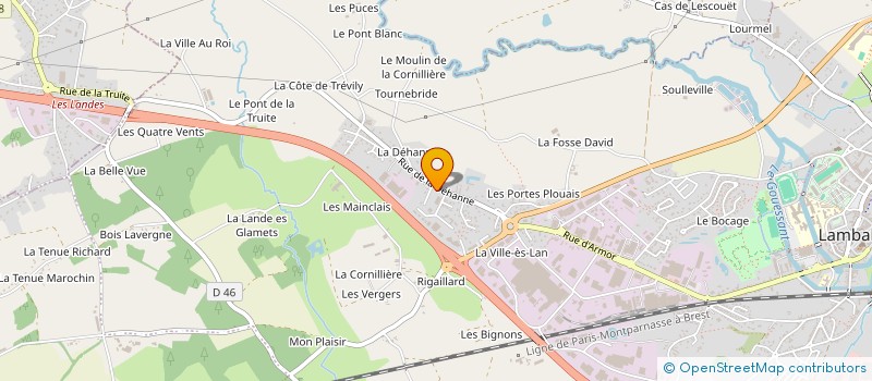 localisation de l'entreprise LUJU  LAMBALLE-ARMOR