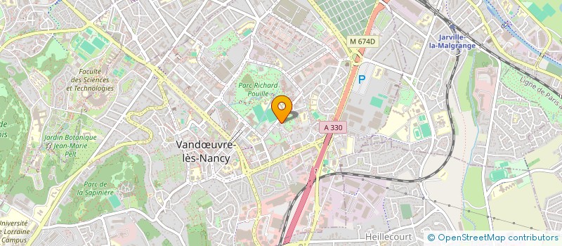 localisation de l'entreprise LUKAS S.A.S.  VANDUVRE-LES-NANCY