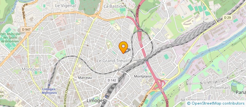 localisation de l'entreprise LUKATINE à LIMOGES