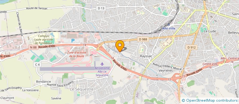 localisation de l'entreprise LUKKAS-MONTGOLFIERE à ALBI