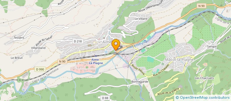 localisation de l'entreprise LUKOOKS  AIME-LA-PLAGNE