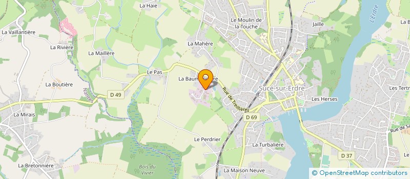 localisation de l'entreprise LUKYLUD à SUCE-SUR-ERDRE
