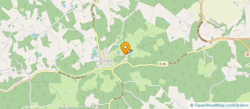 localisation de l'entreprise LULA  LACROPTE