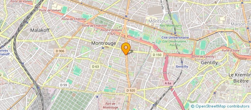 localisation de l'entreprise LULAUD  MONTROUGE