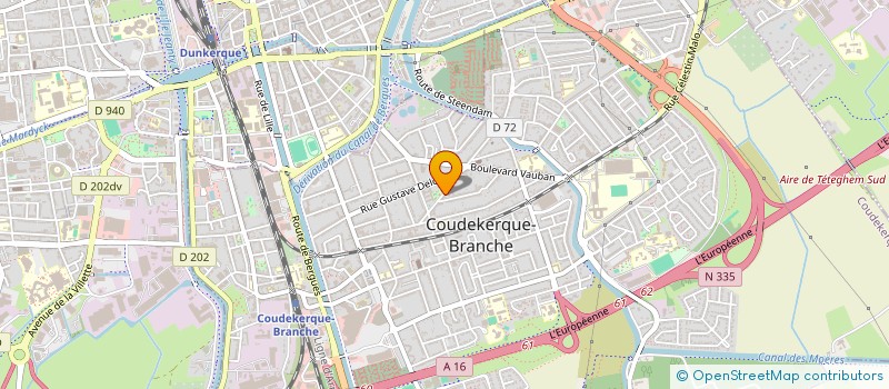 localisation de l'entreprise LULI  COUDEKERQUE-BRANCHE