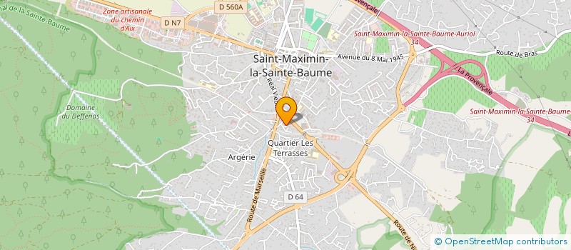 localisation de l'entreprise LULIE à ST MAXIMIN LA STE BAUME