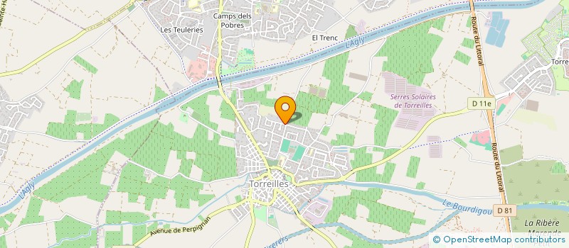 localisation de l'entreprise LULIE  TORREILLES