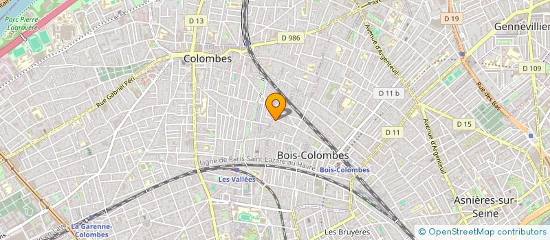 localisation de l'entreprise LULIE à BOIS-COLOMBES