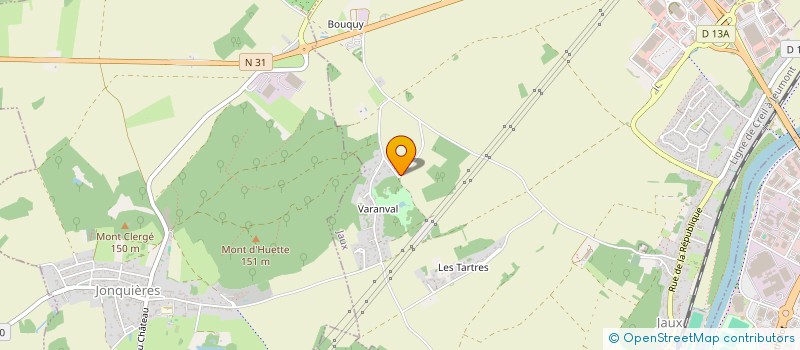 localisation de l'entreprise LULINAUD  JAUX