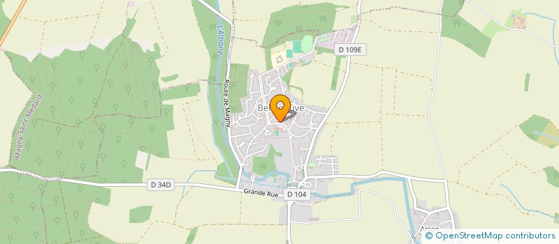 localisation de l'entreprise LULLAPROD  BELLENEUVE