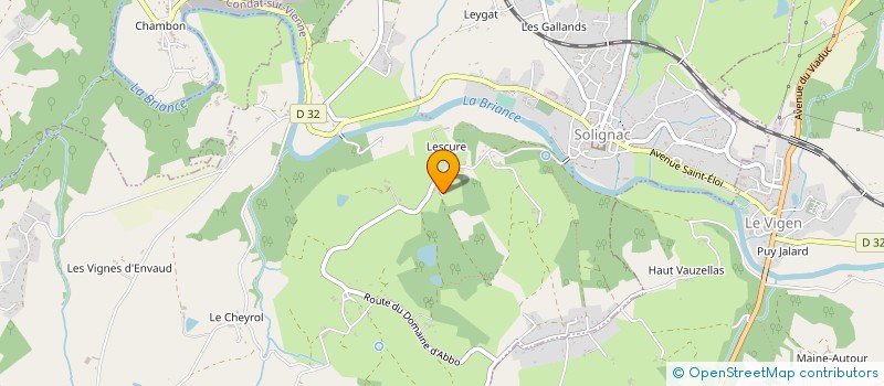 localisation de l'entreprise LULLI à SAINT-YRIEIX-SOUS-AIXE
