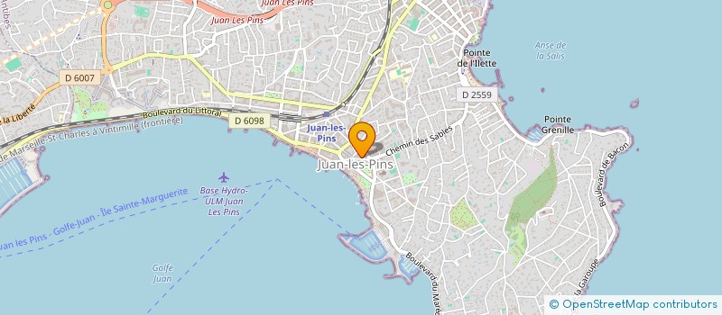 localisation de l'entreprise LULLI & CUPIDON à ANTIBES