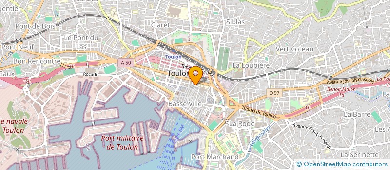 localisation de l'entreprise LULLOR  TOULON