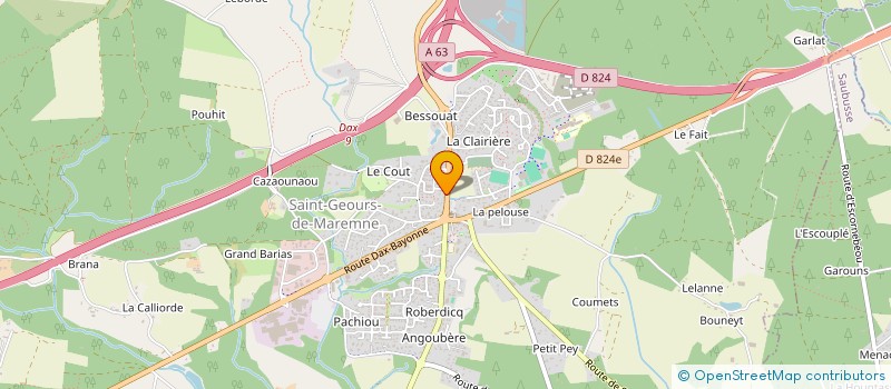 localisation de l'entreprise LULU à SAINT-GEOURS-DE-MAREMNE